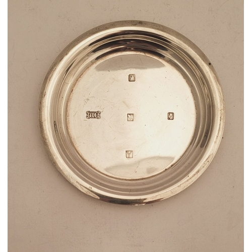 15 - A MID 20TH CENTURY IRISH – CORK - SILVER PIN DISH, circular in shape, impressed with Irish hallmarks... 