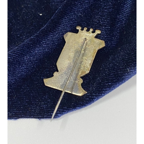 153 - AN IRISH SILVER HANDMADE PIN BROOCH, presentation brooch reading ‘Past President R.M.C. P.P.U.’ to f... 