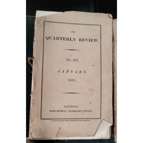 170 - THE QUARTERLY REVIEW FOR YEARS: 1816, 1817, 1827, 1828 & 1861. Printed by C. Roworth Bell-Yard for J... 