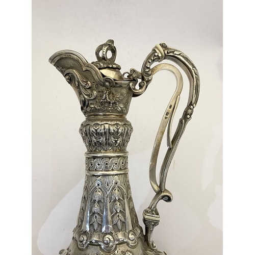 2 - AN IMPRESSIVE HISTORICAL IRISH SILVER ARMADA JUG, Dublin c.1866. The front engraved with presentatio... 