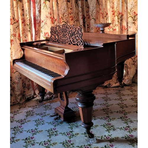 24 - A BEAUTIFUL LATE 19TH CENTURY SCHIEDMAYER GRAND PIANO, the German craftsmanship that went into creat... 