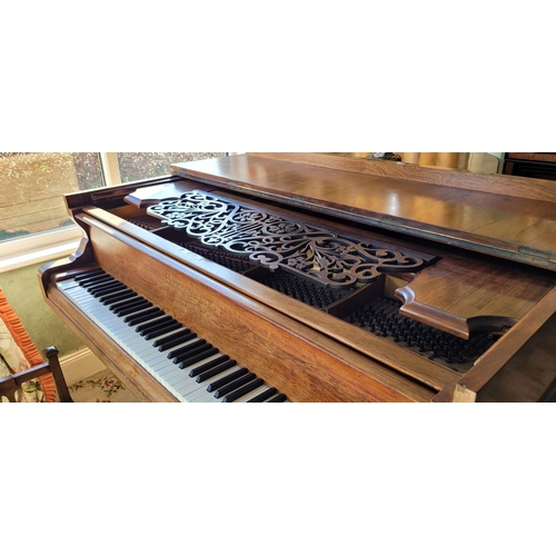 24 - A BEAUTIFUL LATE 19TH CENTURY SCHIEDMAYER GRAND PIANO, the German craftsmanship that went into creat... 