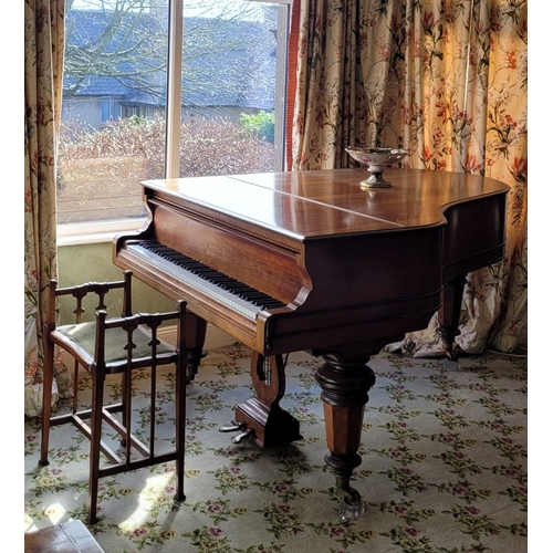 24 - A BEAUTIFUL LATE 19TH CENTURY SCHIEDMAYER GRAND PIANO, the German craftsmanship that went into creat... 