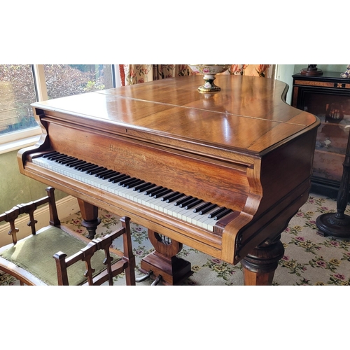 24 - A BEAUTIFUL LATE 19TH CENTURY SCHIEDMAYER GRAND PIANO, the German craftsmanship that went into creat... 