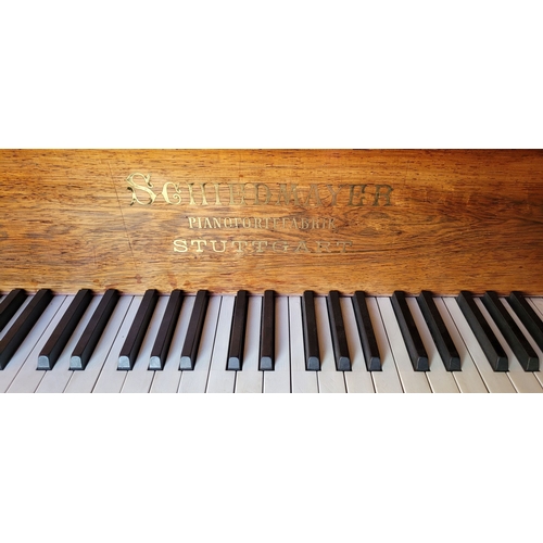 24 - A BEAUTIFUL LATE 19TH CENTURY SCHIEDMAYER GRAND PIANO, the German craftsmanship that went into creat... 