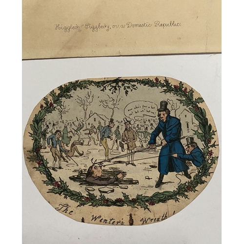 241 - A 19TH CENTURY CARICATURE, (i) ‘Higgledy-Piggledy, or, a Domestic Republic’, lithographic reproducti... 