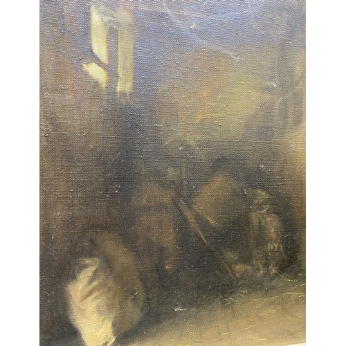 4 - THOMAS RYAN PPRHA (1929-2021), ‘THE OLD STABLE’, oil on canvas, signed lower right, labelled verso w... 