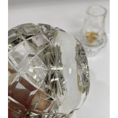 191 - A WATERFORD CRYSTAL HURRICANE VOTIVE CANDLEHOLDER, in the Lismore pattern, along with Waterford crys... 