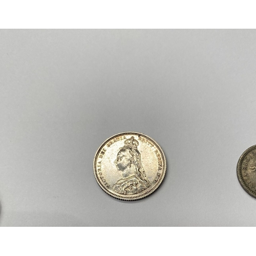 196 - A COLLECTION OF BRITISH COINS, Late 19th – Early 20th Century, to include 8 three pence coins dating... 