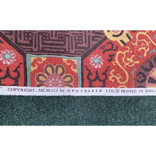 212 - A LARGE COLLECTION OF ROLLS OF FABRICS, by a variety of Makers and in a variety of patterns etc. As ... 