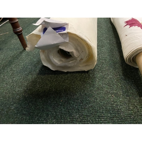 212 - A LARGE COLLECTION OF ROLLS OF FABRICS, by a variety of Makers and in a variety of patterns etc. As ... 