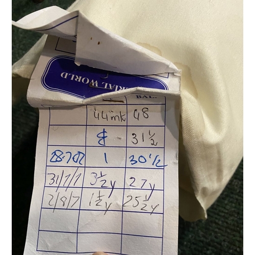 212 - A LARGE COLLECTION OF ROLLS OF FABRICS, by a variety of Makers and in a variety of patterns etc. As ... 