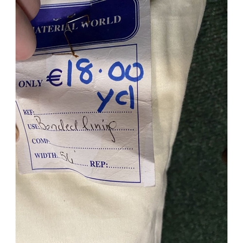 212 - A LARGE COLLECTION OF ROLLS OF FABRICS, by a variety of Makers and in a variety of patterns etc. As ... 