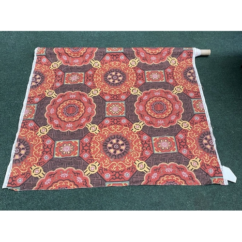 212 - A LARGE COLLECTION OF ROLLS OF FABRICS, by a variety of Makers and in a variety of patterns etc. As ... 