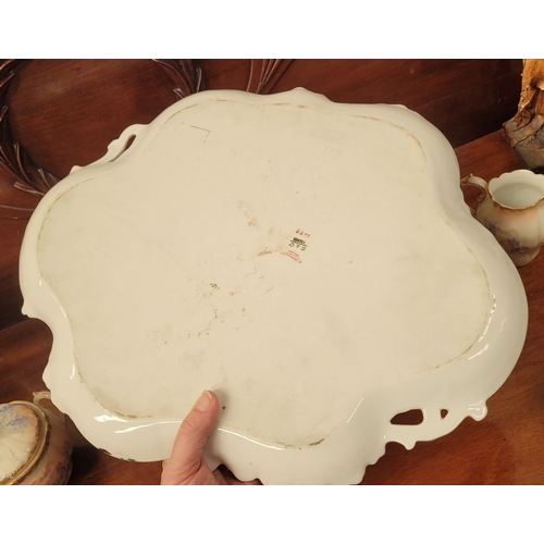 223 - A DELICATE VINTAGE FRENCH MADE R. DELIMIERES & CIE, LIMOGES – D&C TEA SET, which includes a large tr... 