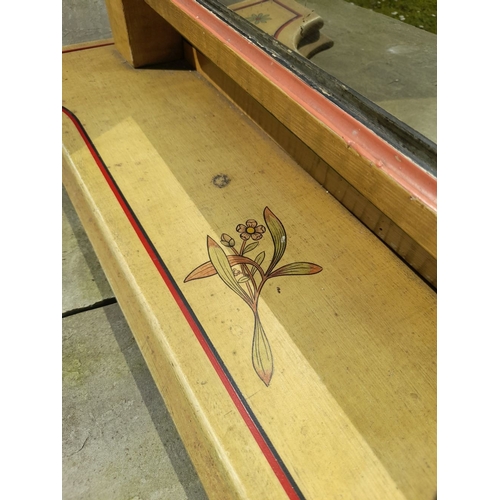 229 - A VERY LARGE WELL MADE MAHOGANY ANTIQUE DESKTOP MIRROR, originally sold at Millar & Beatty, Grafton ... 