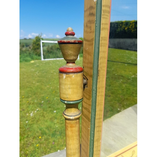 229 - A VERY LARGE WELL MADE MAHOGANY ANTIQUE DESKTOP MIRROR, originally sold at Millar & Beatty, Grafton ... 