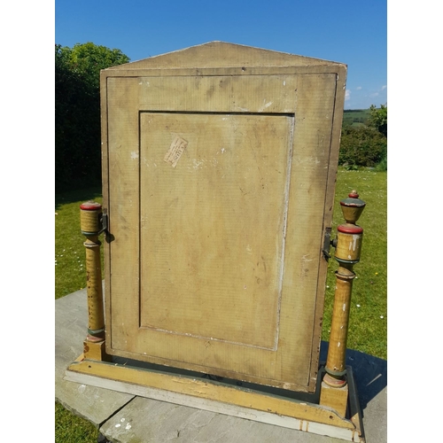 229 - A VERY LARGE WELL MADE MAHOGANY ANTIQUE DESKTOP MIRROR, originally sold at Millar & Beatty, Grafton ... 