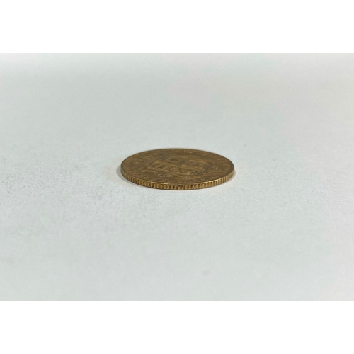 236 - A VICTORIA GOLD HALF-SOVEREIGN – 1880, ‘Young Head’ portrait of Queen Victoria, design by William Wy... 