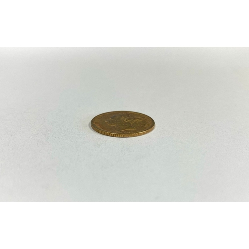 236 - A VICTORIA GOLD HALF-SOVEREIGN – 1880, ‘Young Head’ portrait of Queen Victoria, design by William Wy... 