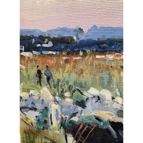 272 - AFTER MAURICE MAC GONIGAL (1900-1979), ‘SEPTEMBER MORNING – CONNEMARA’, coloured print on canvas, la... 