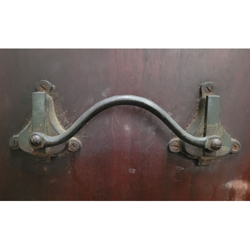 289 - A LARGE IRISH REGENCY MAHOGANY TIP-UP DINING TABLE, the table top made from two pieces of stunning m... 