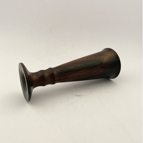 187 - AN 19TH CENTURY HARDWOOD MONAURAL STETHOSCOPE, condition as photographed. Dimensions: 15cm high x 5.... 