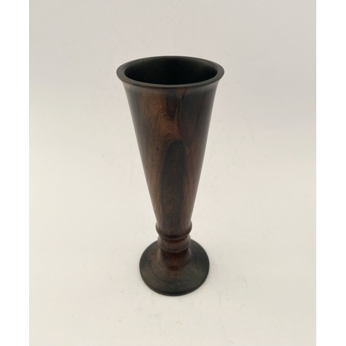 187 - AN 19TH CENTURY HARDWOOD MONAURAL STETHOSCOPE, condition as photographed. Dimensions: 15cm high x 5.... 