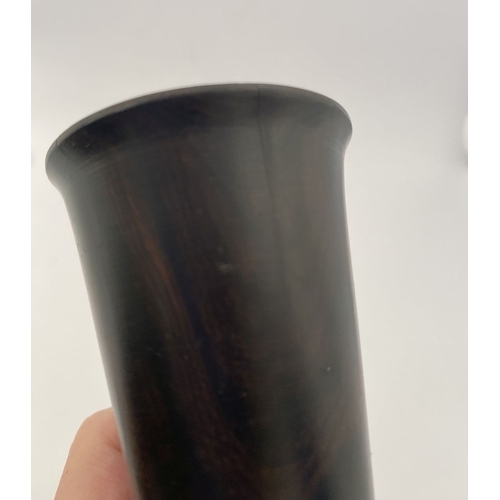 187 - AN 19TH CENTURY HARDWOOD MONAURAL STETHOSCOPE, condition as photographed. Dimensions: 15cm high x 5.... 