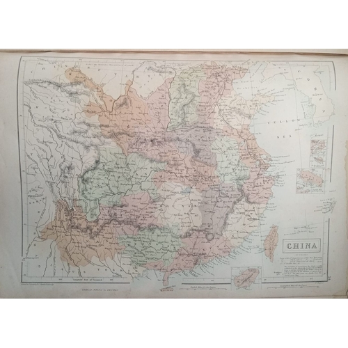 195 - BLACK’S GENERAL ATLAS OF THE WORLD, 56 maps in total, folio size.