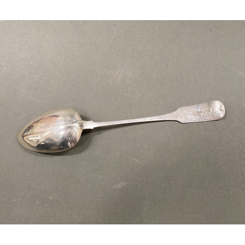 2 - A GEORGE III IRISH SILVER DIVIDER/STRAINER SPOON, Hallmarked with Makers mark Matthew West & Richard... 