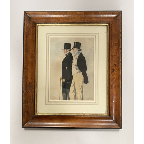 201 - AFTER RICHARD DIGHTON (British, 1795-1880), ‘Admiral Rous and Mr. Geo Payne Fathers of the Turf’ col... 