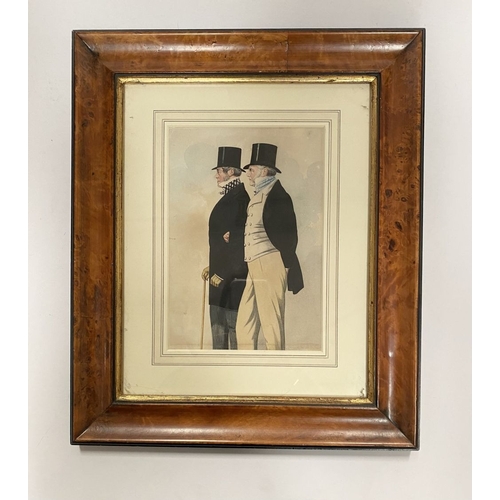 201 - AFTER RICHARD DIGHTON (British, 1795-1880), ‘Admiral Rous and Mr. Geo Payne Fathers of the Turf’ col... 