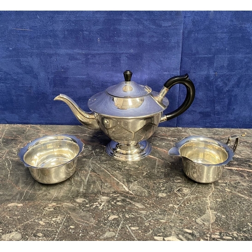 208 - A VINTAGE SILVER-PLATED LOT TO INCLUDE, a double handled tray with highly engraved top, the base eng... 