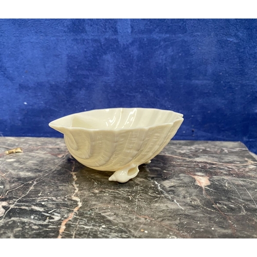 221 - A COLLECTION OF BELLEEK, to include cream jug, three sugar bowls two matching, a vase & pair of swan... 