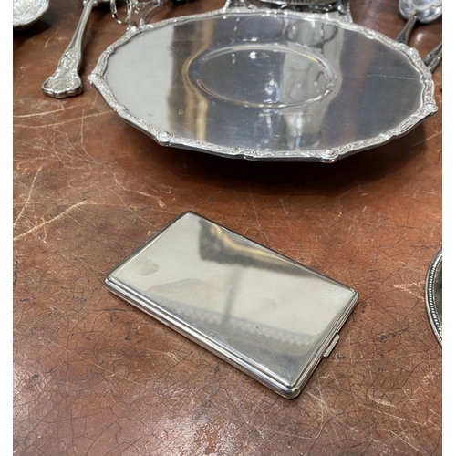 222 - A LARGE COLLECTION OF SILVER-PLATE, by a variety of Makers. To include (i) decorative partial condim... 