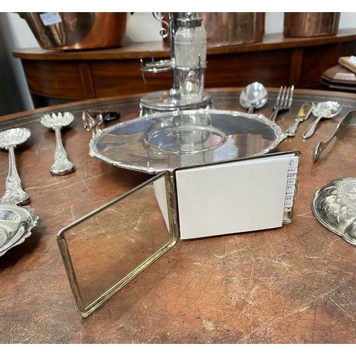 222 - A LARGE COLLECTION OF SILVER-PLATE, by a variety of Makers. To include (i) decorative partial condim... 
