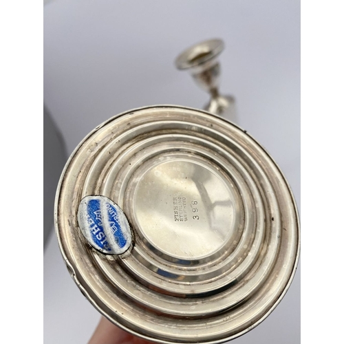 223 - AN ART DECO PERIOD SILVER CANDLESTICK, by Henry Clifford Davis, Harford Works, Harford Street, Birmi... 