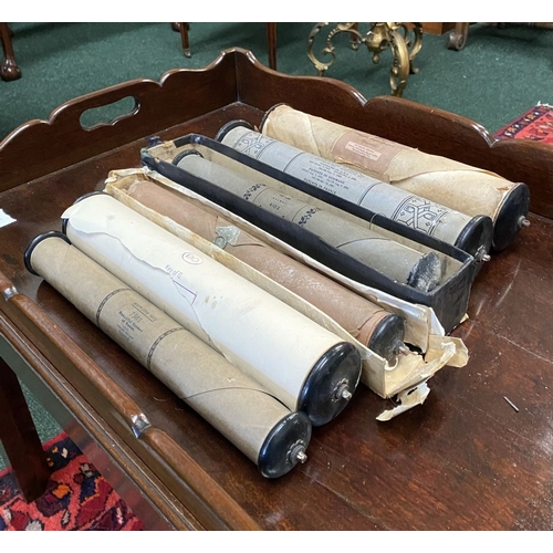 236 - A COLLECTION OF VINTAGE PIANOLA/PLAYER PIANO MUSIC ROLLS, six rolls, one dating c.1900. Piano rolls ... 