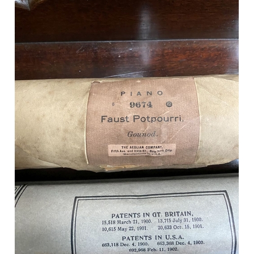 236 - A COLLECTION OF VINTAGE PIANOLA/PLAYER PIANO MUSIC ROLLS, six rolls, one dating c.1900. Piano rolls ... 