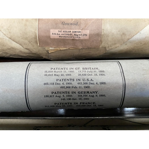 236 - A COLLECTION OF VINTAGE PIANOLA/PLAYER PIANO MUSIC ROLLS, six rolls, one dating c.1900. Piano rolls ... 