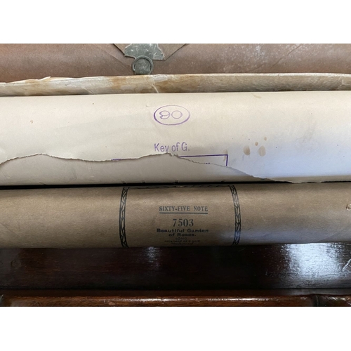 236 - A COLLECTION OF VINTAGE PIANOLA/PLAYER PIANO MUSIC ROLLS, six rolls, one dating c.1900. Piano rolls ... 