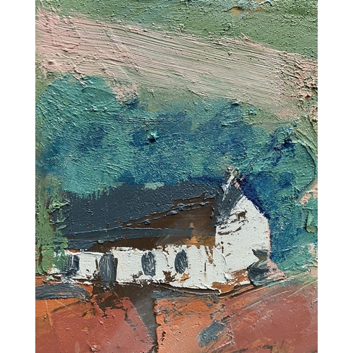 26 - MARTIN STONE (Irish, 20th Century), ‘FARM HILL WEST CORK’, oil on canvas, signed lower left, inscrib... 