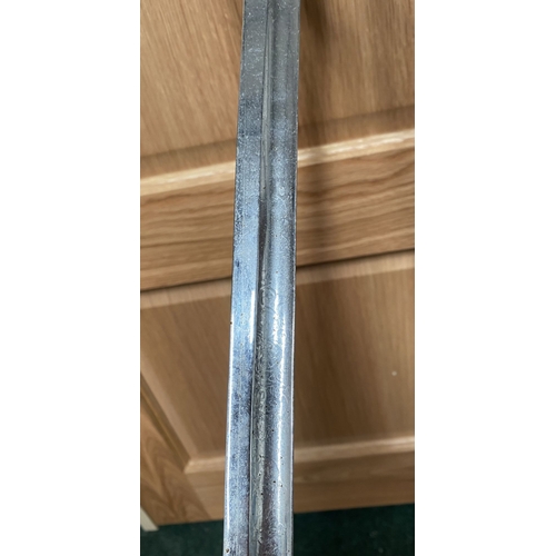 265 - A 19TH CENTURY BRITISH OFFICER’S SWORD, the handle carries the design of the Wilkinson Rifle Brigade... 