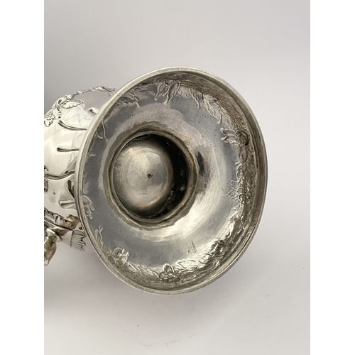 6 - AN EXCEPTIONAL GEORGE III IRISH SILVER COFFEE POT, Hallmarked with Makers mark Charles Townsend, Ski... 