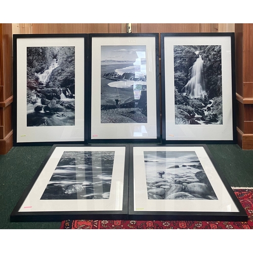 210 - MIKE BROWN (Irish photographer, 20th Century), a set of five large framed monochrome prints, each si... 