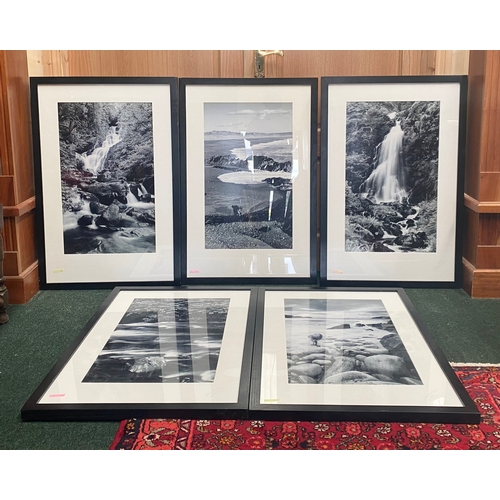 210 - MIKE BROWN (Irish photographer, 20th Century), a set of five large framed monochrome prints, each si... 