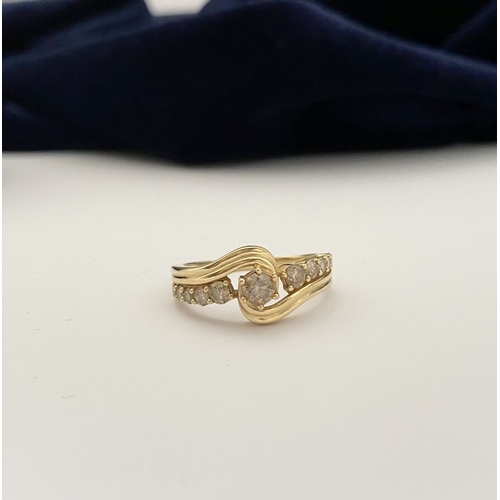 A BEAUTIFUL 18CT ARGYLE DIAMOND RING, from the Tomas Rae Collection ...