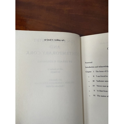 146 - A FIRST EDITION BOOK OF IRISH INTEREST, Gerald Y. Goldberg, ‘Jonathan Swift and Contemporary Cork’, ... 