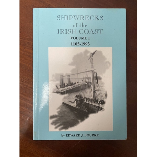 175 - A BOOK LOT OF IRISH INTEREST: Volumes I, II & III ‘Shipwrecks of the Irish Coast’ by Edward J. Bourk... 